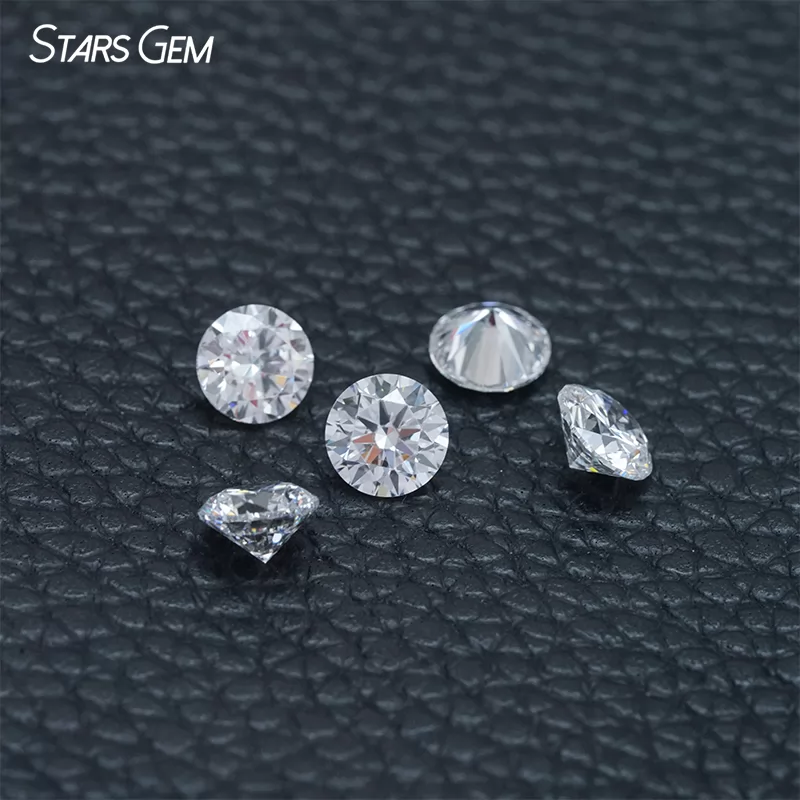 0.3ct to 2.0ct Round Shape CVD HPHT Lab Grown Diamond