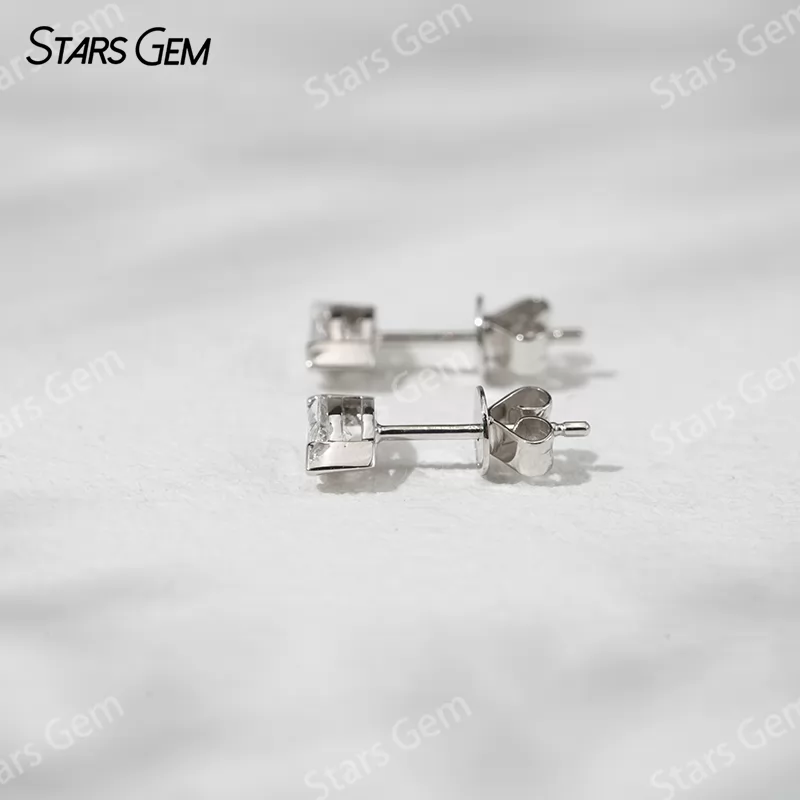 3.5×7mm Marquise Cut Lab Grown Diamond 18K Gold Diamond Stud Earrings
