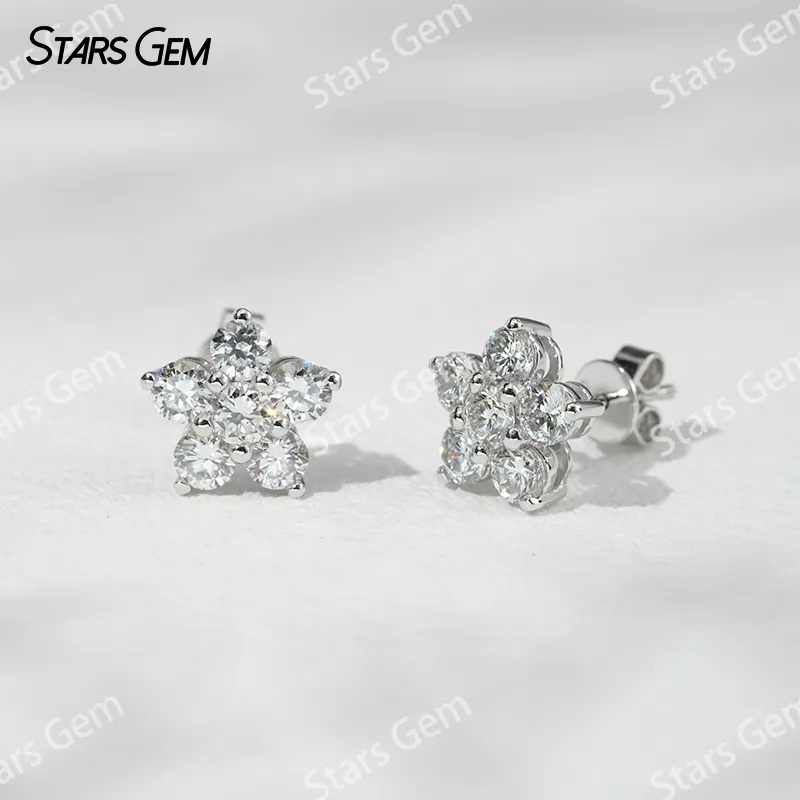 3.2mm Round Brilliant Cut Lab Grown Diamond 18K Gold Diamond Stud Earrings