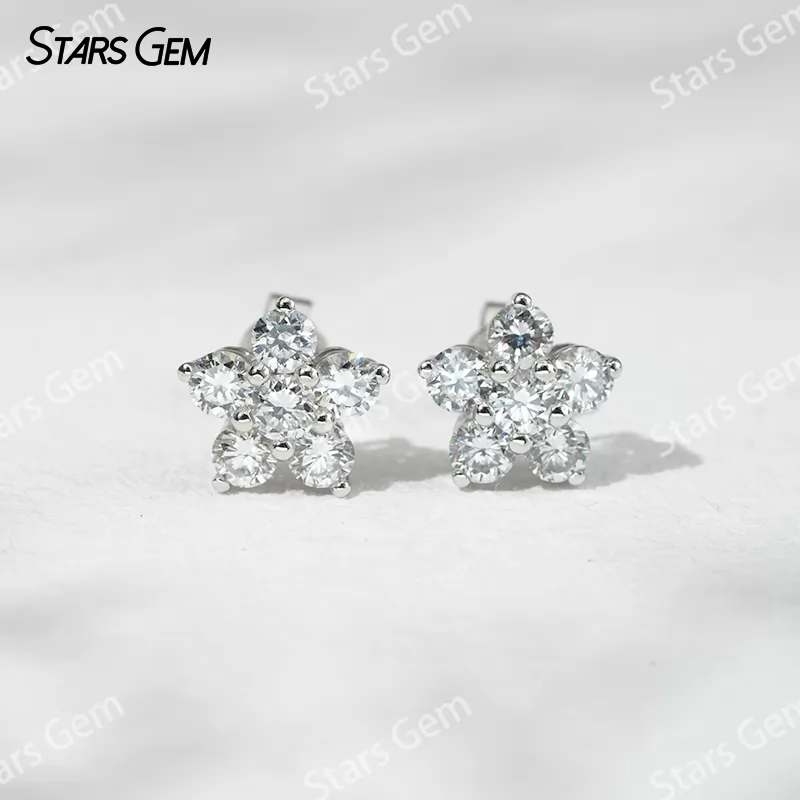 3.2mm Round Brilliant Cut Lab Grown Diamond 18K Gold Diamond Stud Earrings