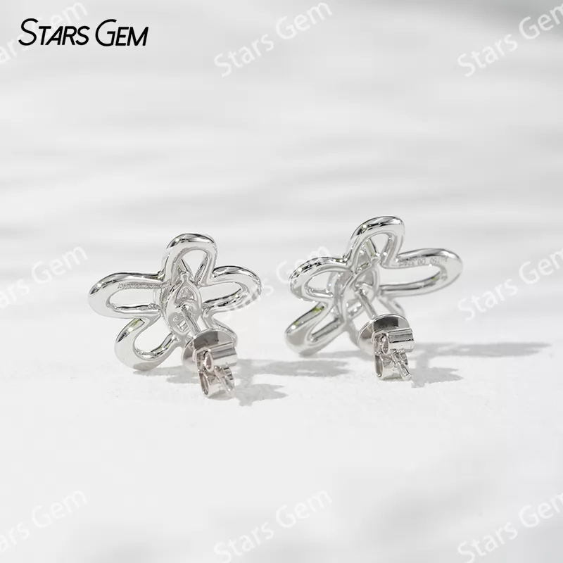 3.5×7mm Marquise Cut Lab Grown Diamond 18K White Gold Diamond Stud Earrings