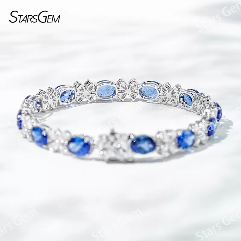 2.5x4mm Pear Cut Lab Diamond with Oval Cut Lab Emerald Sapphire Ruby 18K Solid Gold Bangles Bracelets
