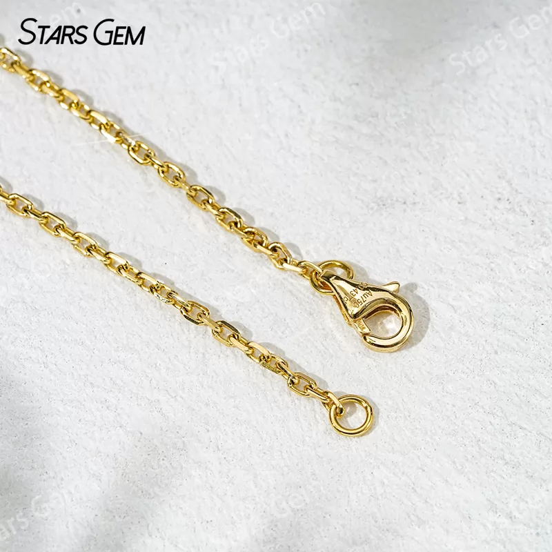 18K Solid Gold Flower Shape 3.2mm Round Cut Lab Diamond Bracelet