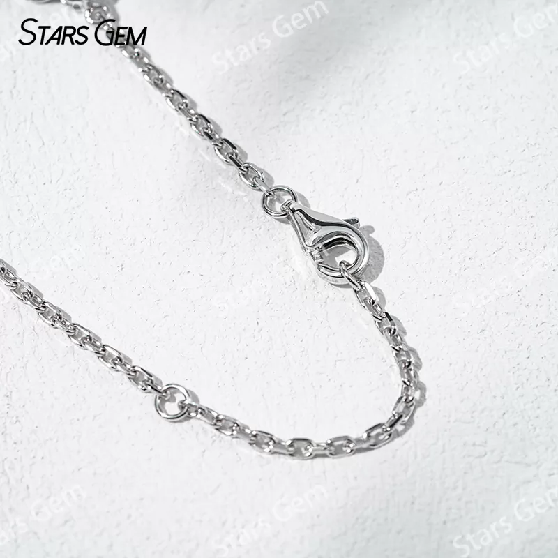 18K Solid Gold Flower Shape 3.2mm Round Cut Lab Diamond Bracelet