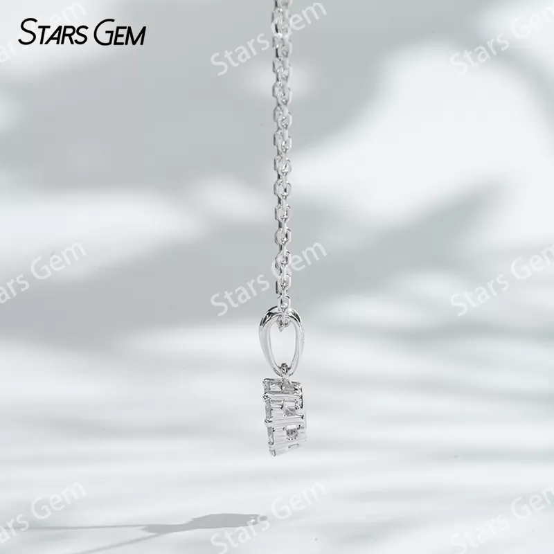 18K White Gold 3.2mm DEF VS Round Brilliant Cut Lab Grown Diamond Pendant Necklace