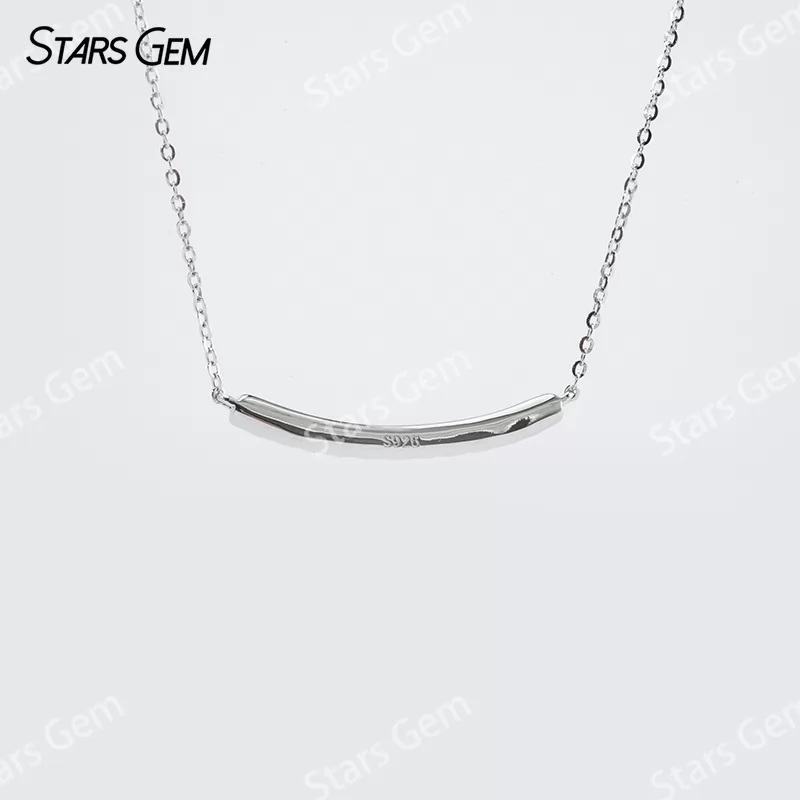 2mm Round Brilliant Cut Moissanite S925 Sterling Silver Diamond Pendant Necklace