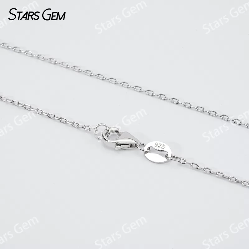 5.5×5.5mm Princess Cut Moissanite S925 Sterling Silver Diamond Pendant Necklace