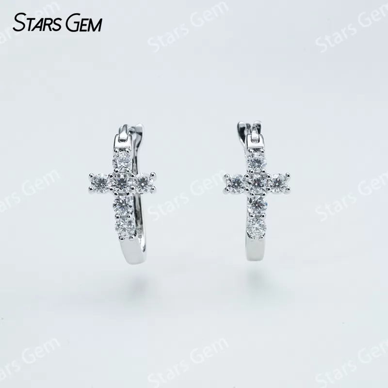 2.5mm Round Brilliant Cut Moissanite S925 Sterling Silver Diamond Earrings