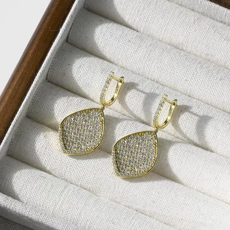 2mm Round Brilliant Cut Moissanite S925 Sterling Silver Diamond Earrings