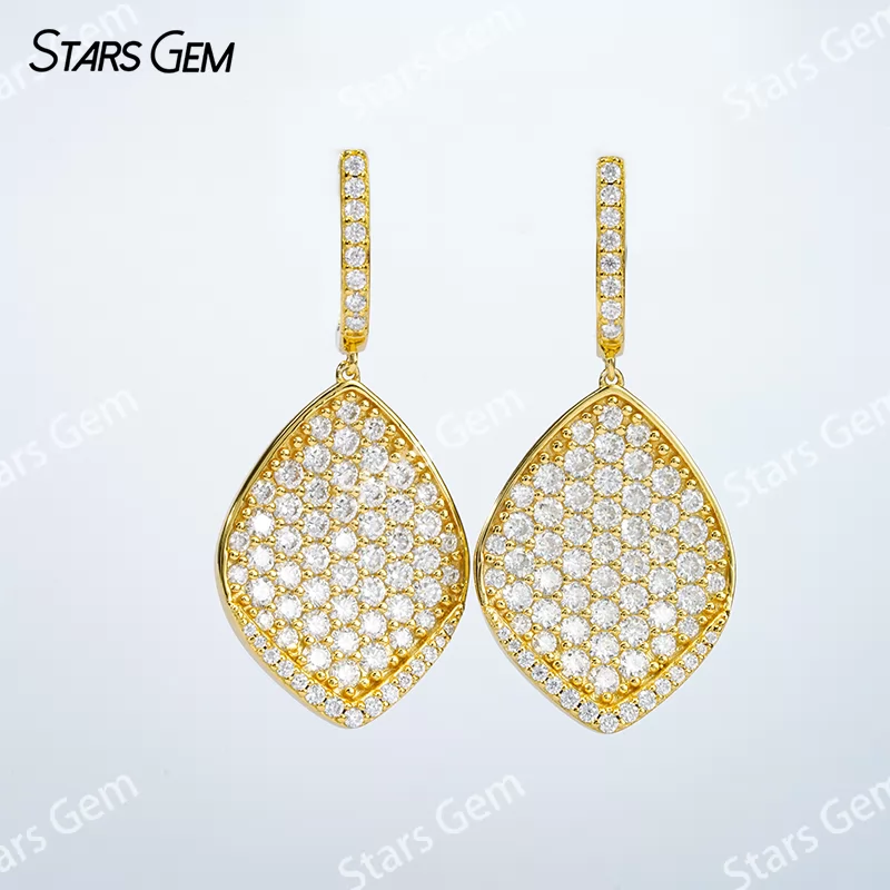 2mm Round Brilliant Cut Moissanite S925 Sterling Silver Diamond Earrings