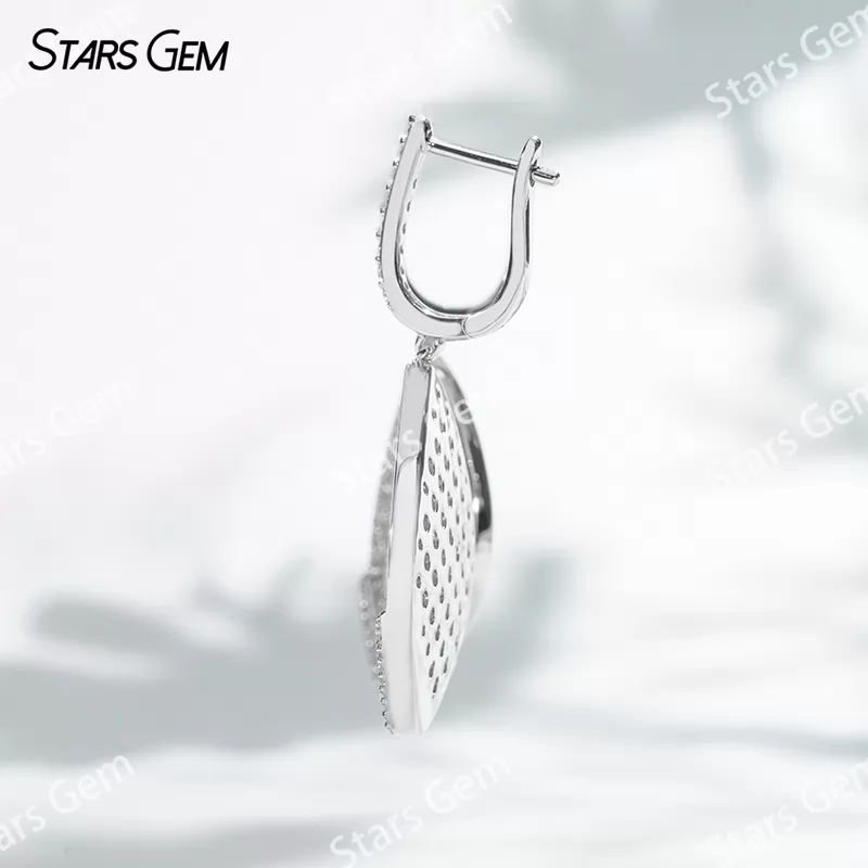 2mm Round Brilliant Cut Moissanite S925 Sterling Silver Diamond Earrings