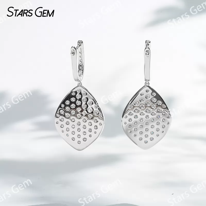 2mm Round Brilliant Cut Moissanite S925 Sterling Silver Diamond Earrings