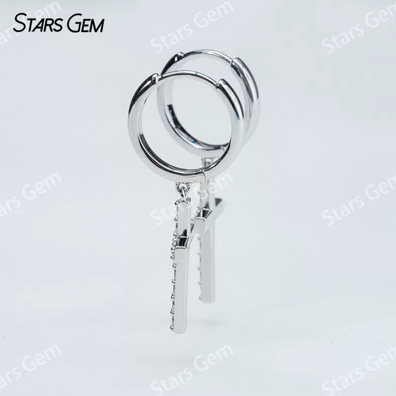 1.7mm Round Brilliant Cut Moissanite S925 Sterling Silver Diamond Earrings