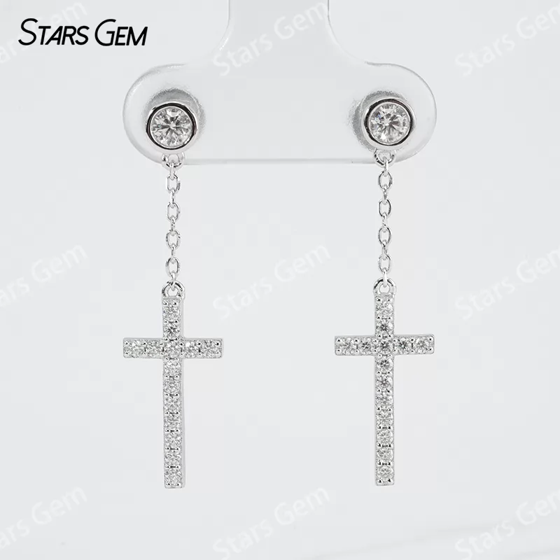 3mm Round Brilliant Cut Moissanite S925 Sterling Silver Diamond Earrings