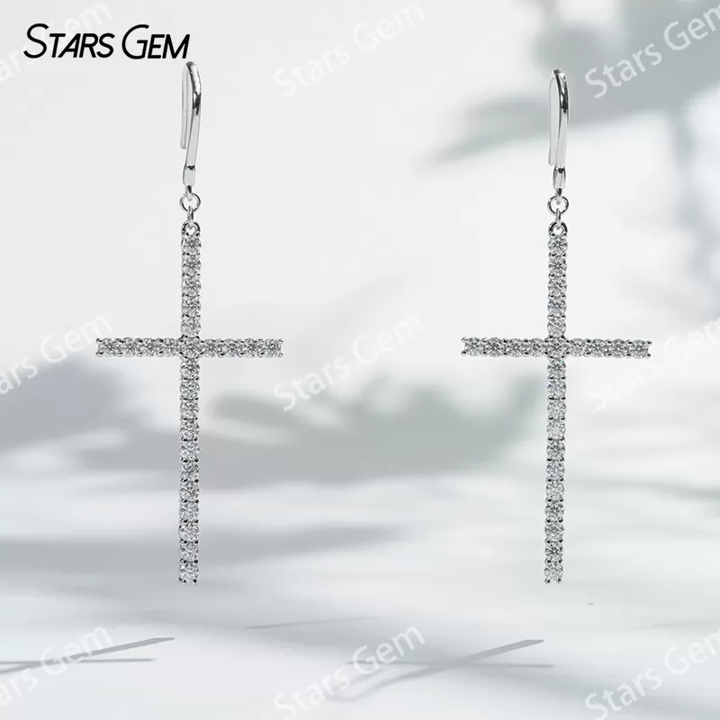 1.8mm Round Brilliant Cut Moissanite S925 Sterling Silver Diamond Earrings