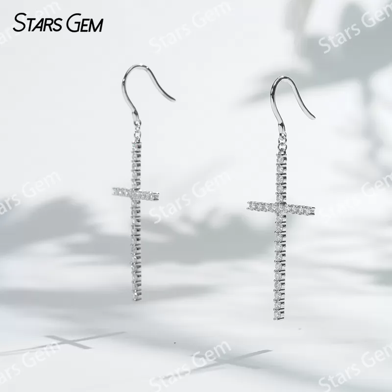 1.8mm Round Brilliant Cut Moissanite S925 Sterling Silver Diamond Earrings