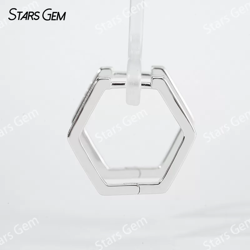 1.3mm Round Brilliant Cut Moissanite S925 Sterling Silver Diamond Earrings