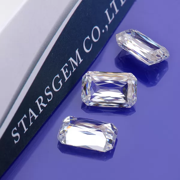 DEF VVS Octagon Shape Radiant Cut Moissanite