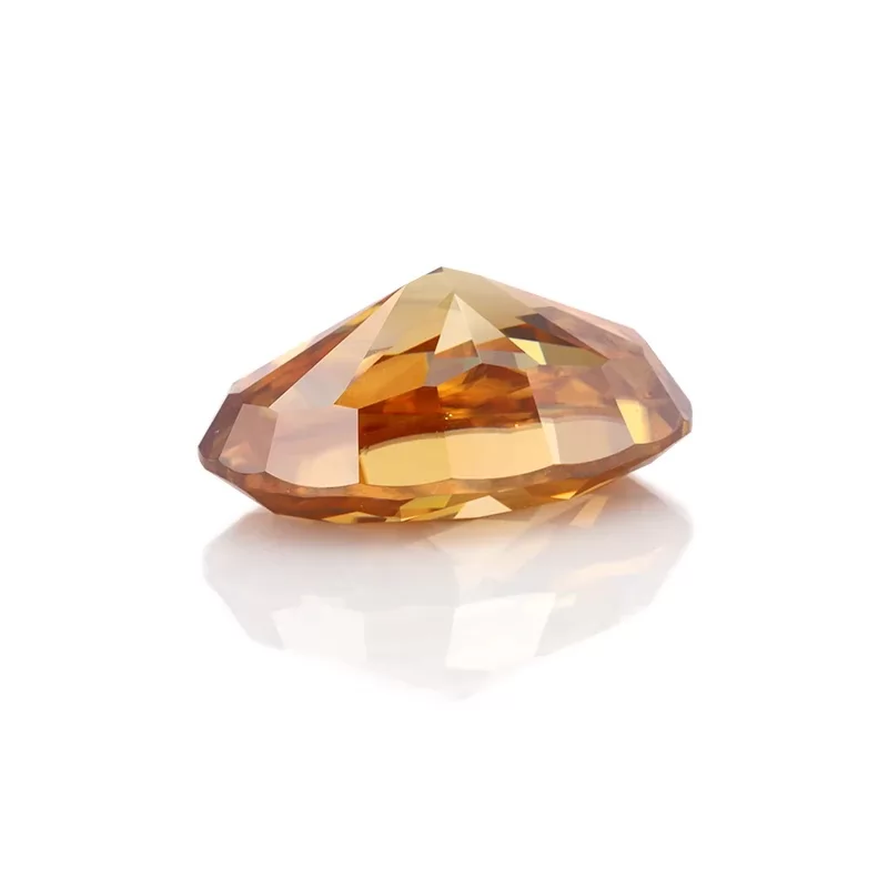 Oval Cut Champagne Color Moissanite