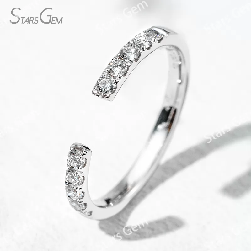 1.9mm Round Brilliant Cut Lab Grown Diamond 18K Gold Diamond Ring